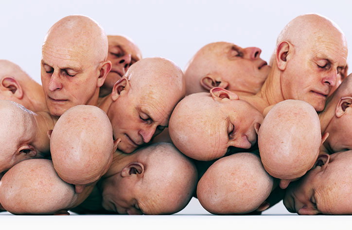 Simon Christoph Krenn’s experiments play around with rubbery hyperreal body parts  