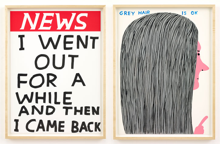 David Shrigley covers the walls of Sketch with 91 colourful new works
