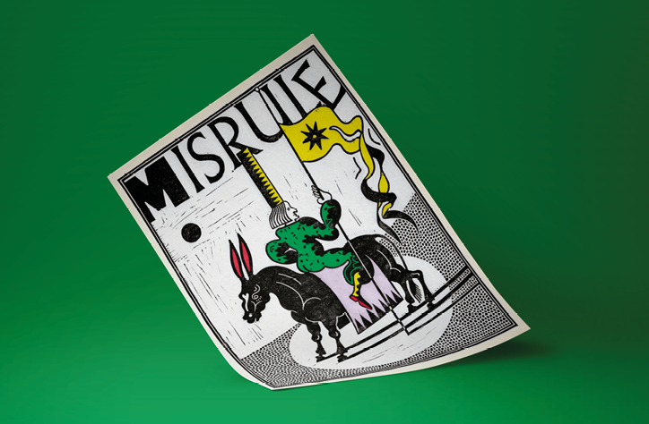 Sophy Hollington and JS Aurelius depict The Lord of Misrule for our Dropbox collaborative poster