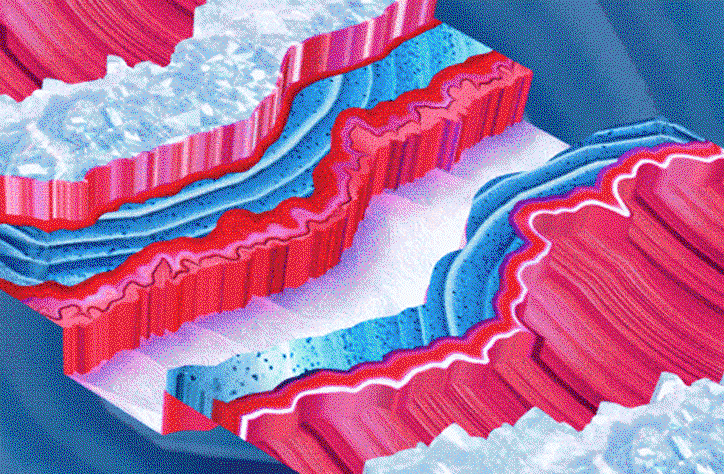 Natalia Stuyk creates warping, fluid gifs inspired by minerals for Found in Adobe Stock