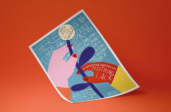 Anna Kövecses and Marion Deuchars depict springtime and women's solidarity for our Dropbox poster