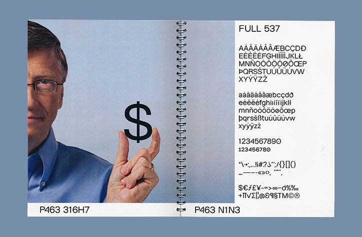 Designer Paw Poulsen turns celebrities such as Bill Gates and Elton John into typefaces