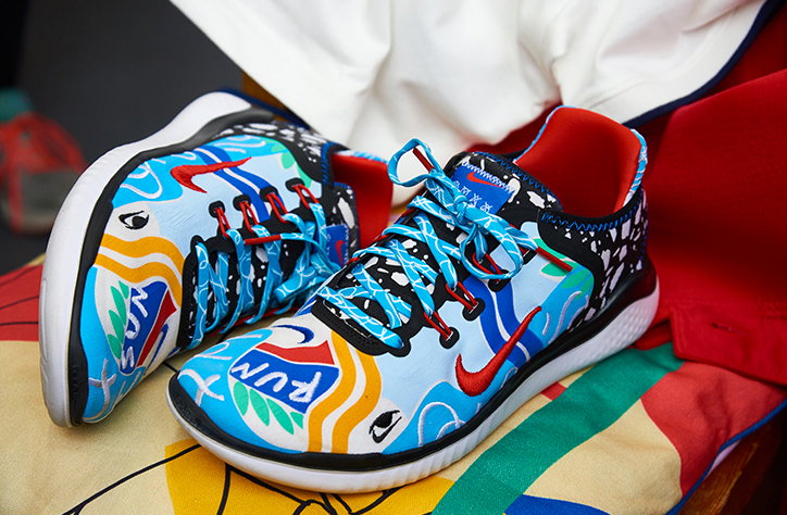 "London is often seen as a grey city, but I have always seen it in colour" — illustrator Kelly Anna on designing Nike rns