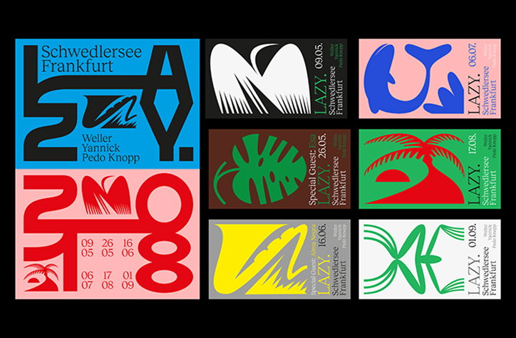 Benedikt Luft's identity for Lazy represents the joyful nature of a drunken outdoor party