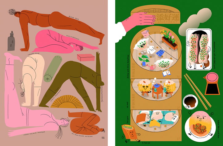 Subin Yang's joyful illustrations capture the fleeting and unobtainable moments in life