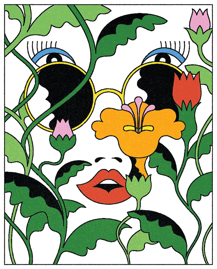 LanTruong-WomanandFlowers-Illustration-itsnicethat.jpg