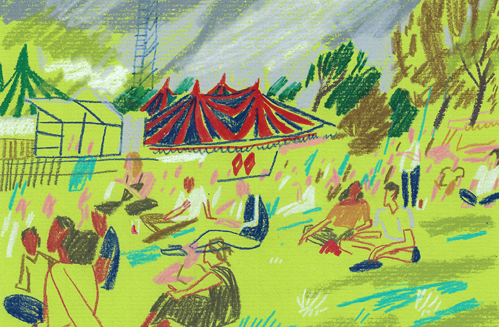 Joey Yu illustrates the busy, messy fun of Field Day