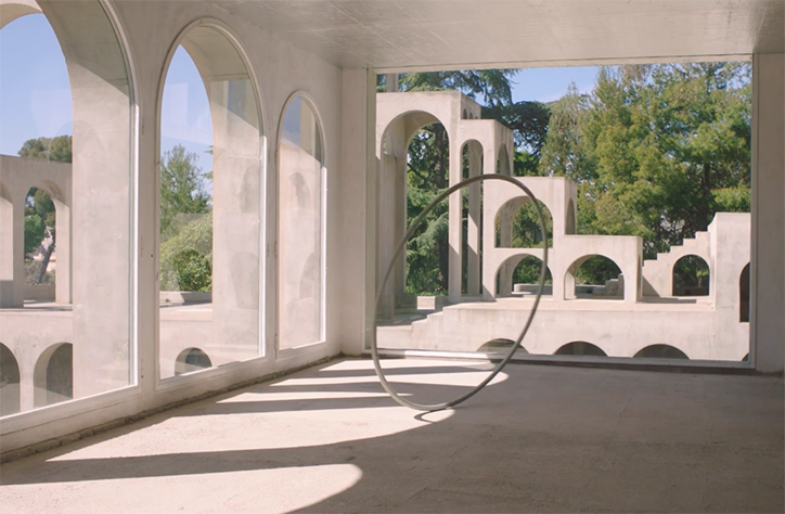 Querida create a feminine fashion film by utilising the incredible architecture in an artist's house