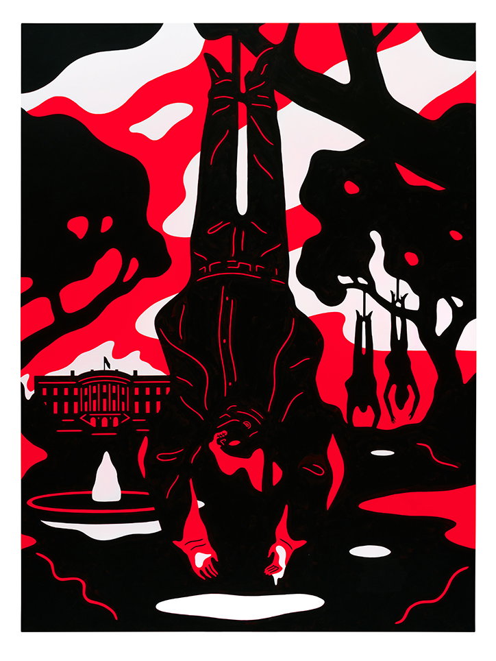 Cleon Peterson's new exhibition Blood & Soil attacks American