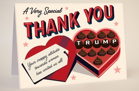 The Women's Equality Party say thank you to Trump