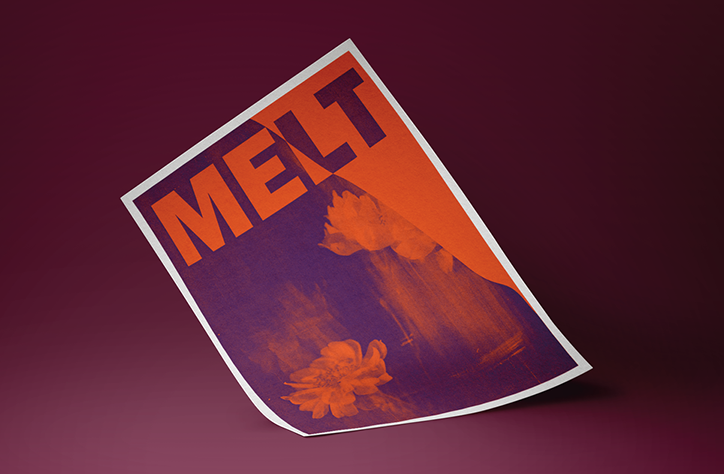 Alexandra Waespi and Alexa Viscius use cyanotype and long exposure to create a melting poster