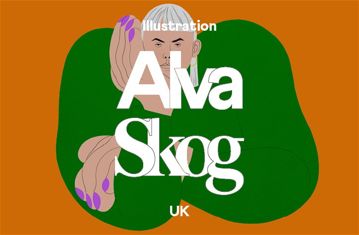 Illustration graduate Alva Skog's energetic practice is rooted in female empowerment