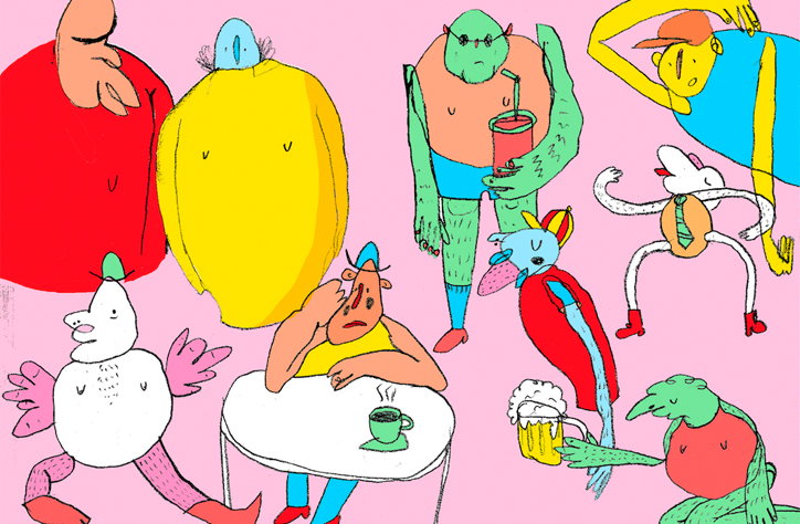 Diyala Muir playfully illustrates the chaos within our heads