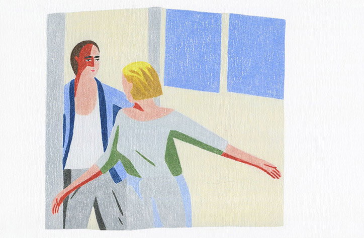Tatjana Prenzel's illustrated melancholic moments are textural triumphs