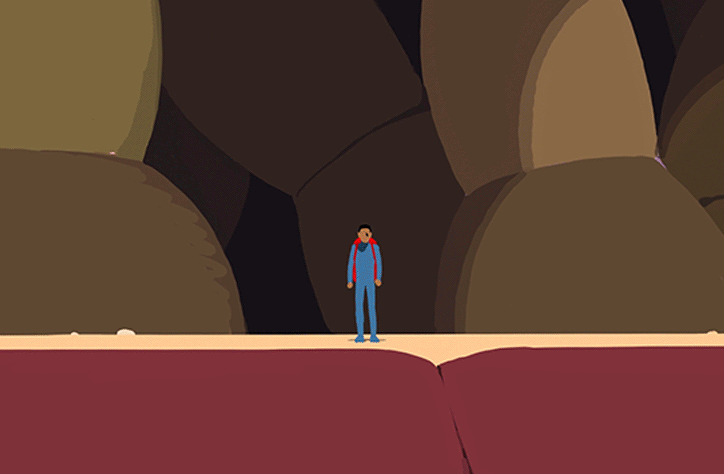 In Jonathan Djob Nkondo’s animation Comfort Zone, Uniqlo’s Ultra Light Down takes a trip