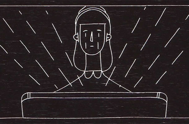 Explore the frayed relationship with the modern world in this wood block print animation from Common Works