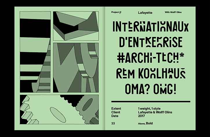 Colophon Foundry's latest catalogue features sharp illustrations by Stefanie Leinhos