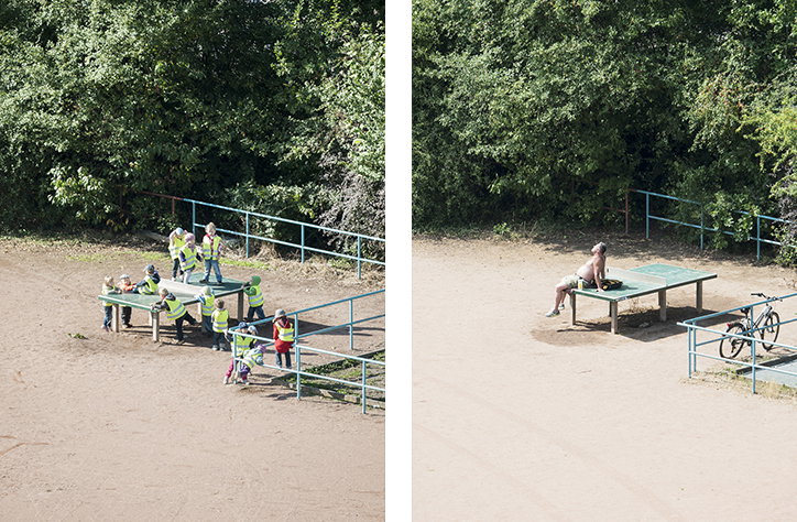 Hayahisa Tomiyasu spent four years photographing one ping pong table from his window
