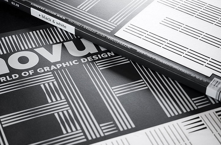 Novum magazine goes “back to basics” with a black and white handmade cover