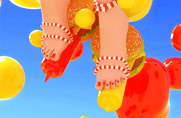 Joe Melhuish turns fidget spinners, avocados and anvils into animated outfits for any millennial