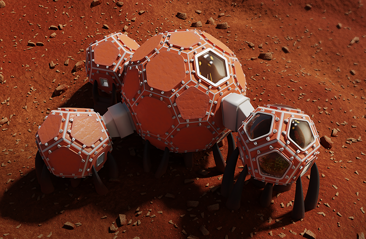 This is what your great-great-great grandchild's home on Mars might look like