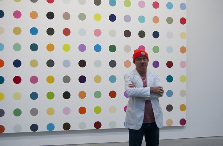 Damien Hirst donates 70 portraits drawn on placemats to the British Museum