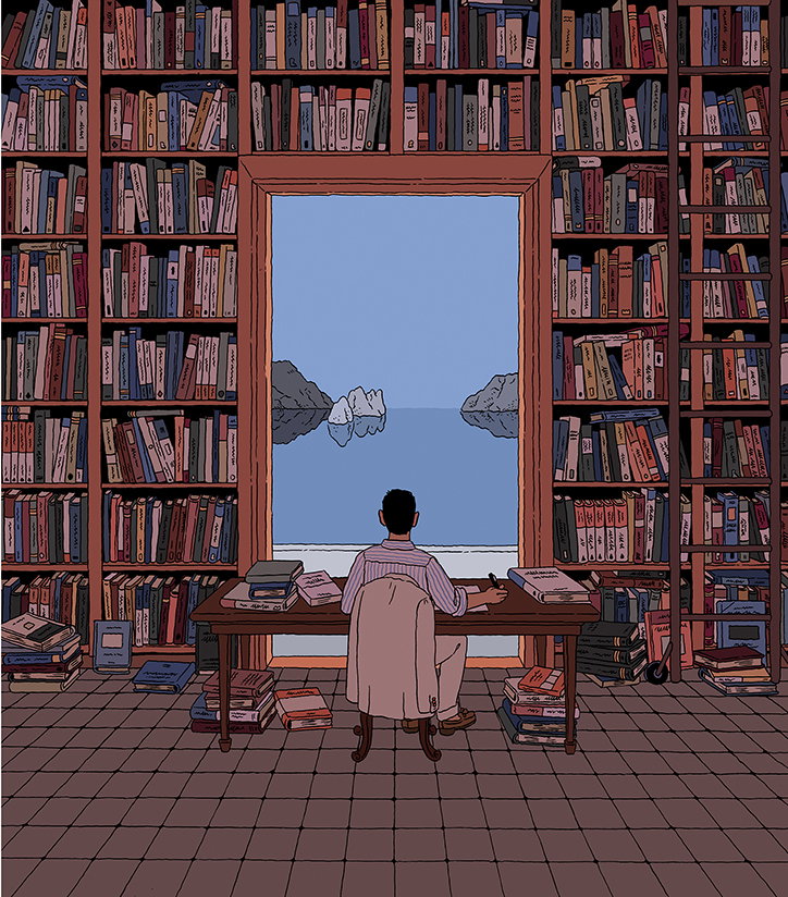 IlyaMilstein-LibraryByTheTyrrhenianSea-Illustration-ItsNiceThat.jpg