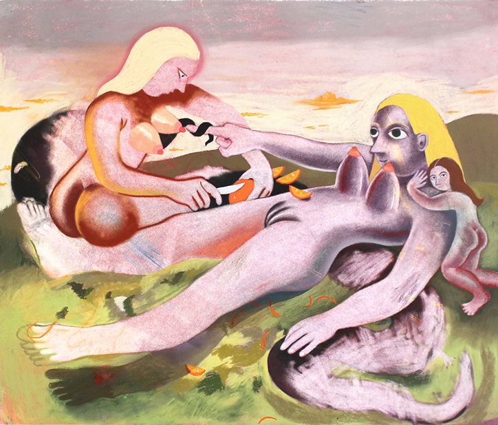 Slicing-oranges-for-the-inflated-goddess-on-the-hill-or-Madame's-Orange-sara-anstis-art-itsnicethat.jpg