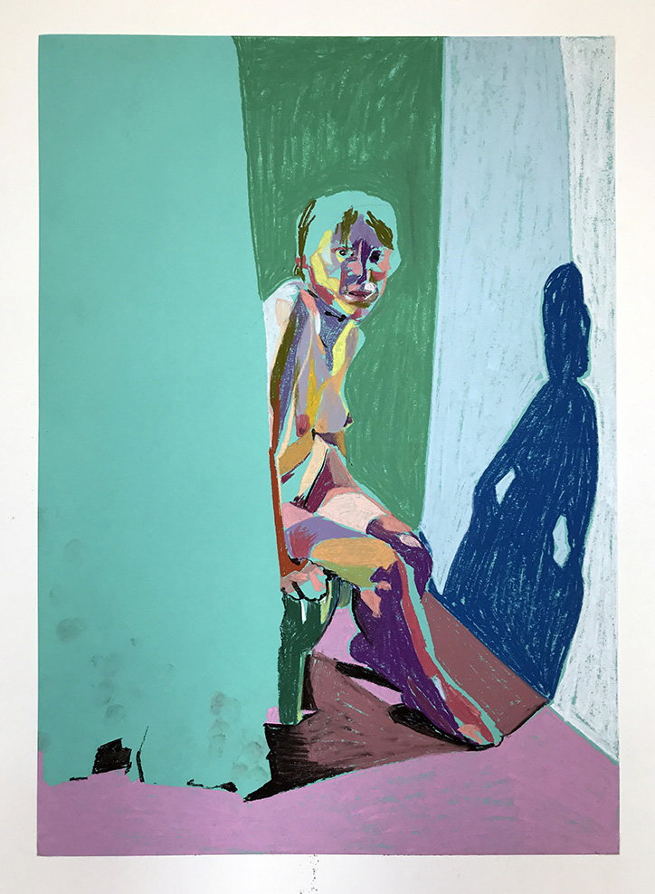 HesterFinch-NudeonTurquoisewithCurtainandPinkground-PastelonPaper-Art-itsnicethat.jpg