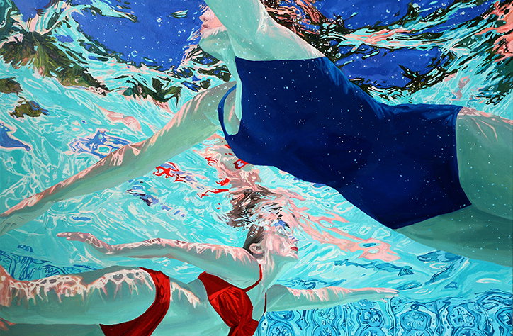 Samantha French’s dazzling underwater paintings hark back to childhood summers