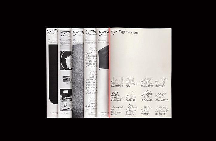 Revue Tintamarre is a free publication showcasing the work of one student every month