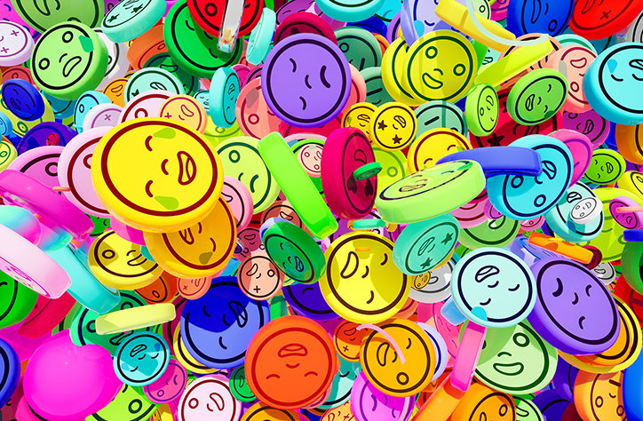 Matthew Keff digitally riffs off the design tropes of social media and advertising