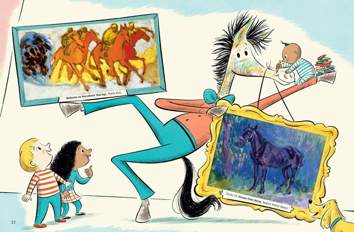 Probably the last Dr. Seuss book, Horse Museum is a trot through art’s equine history