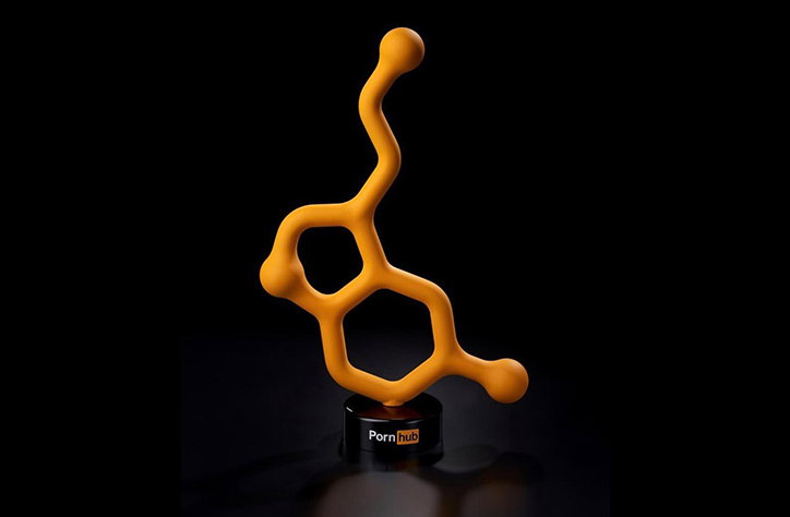 Peter Saville has designed this year's Pornhub Awards trophy, inspired by sex hormones