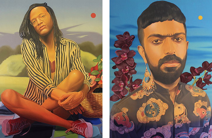 Danny Ferrell’s colour-saturated paintings celebrate members of his LGBTQ+ community