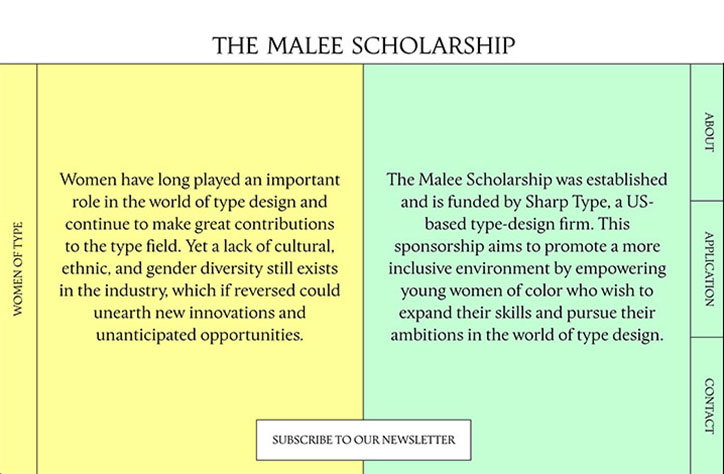 Sharp Type launches new scholarship to support women of colour entering the type industry