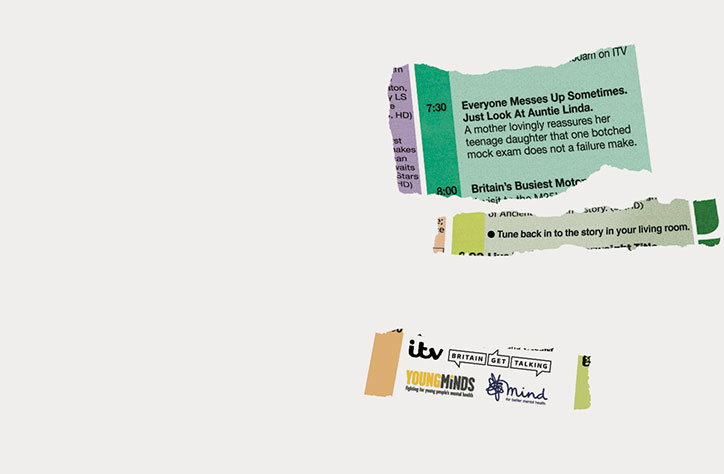 Uncommon encourages families to talk with TV listing-inspired print ads for ITV