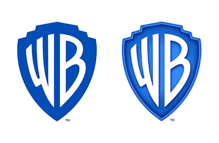 Pentagram rebrands Warner Bros. with a “sleek and clean” update to its shield logo