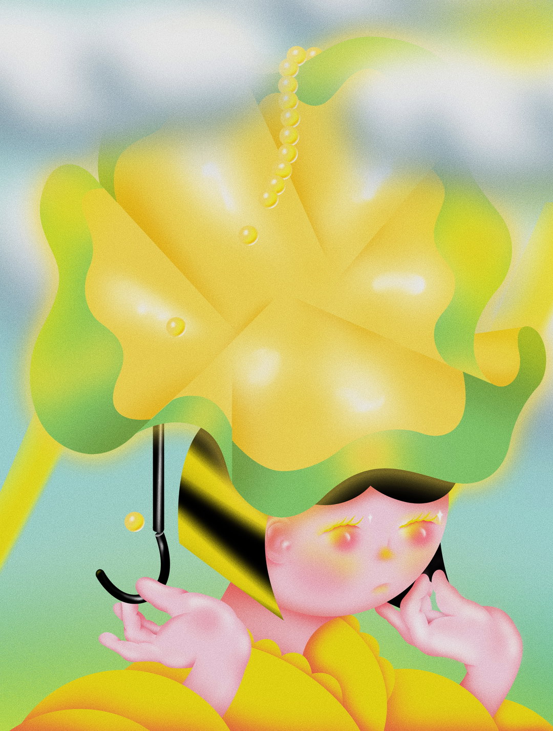 YueZhang-GirlInRain-Illustration-itsnicethat.JPG