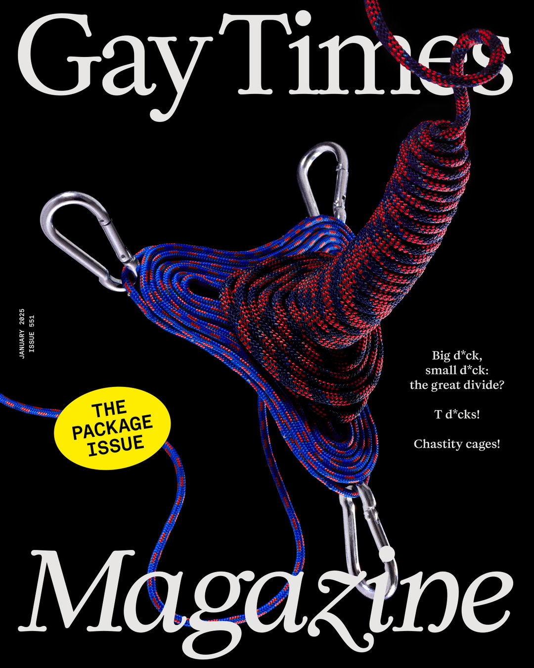 Gay Times magazine relaunches with a still life cover shoot dedicated to d*cks