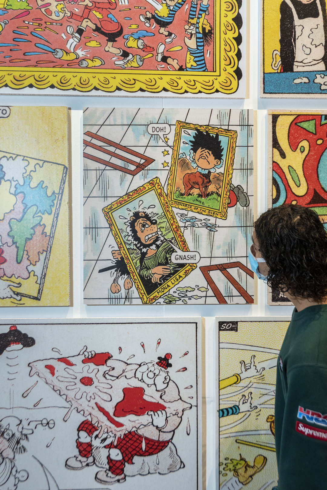 A selection of comic strips on display as part of Beano The Art of Breaking the Rules at Somerset House, London (c) Stephen Chung for Somerset House.JPG