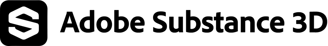 Adobe Substance 3D Logo Black