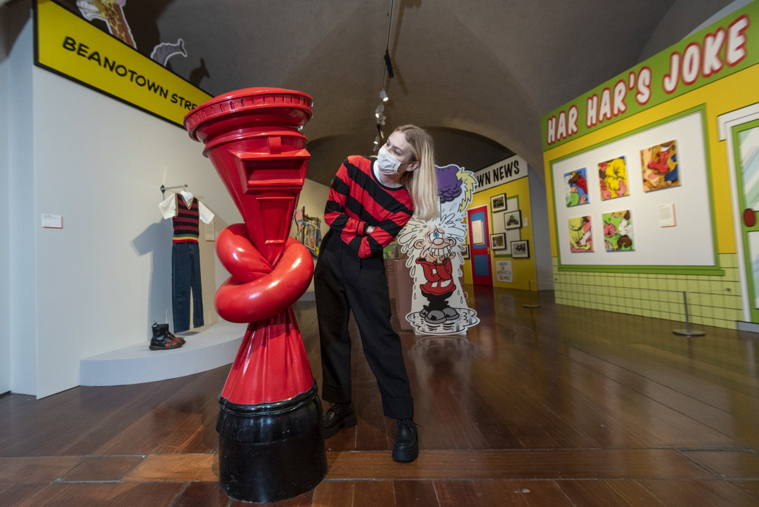 'Alphabetti Spaghetti' by Alex Chinneck, 2019 on display as part of Beano The Art of Breaking the Rules at Somerset House, London (c) Stephen Chung for Somerset House.JPG