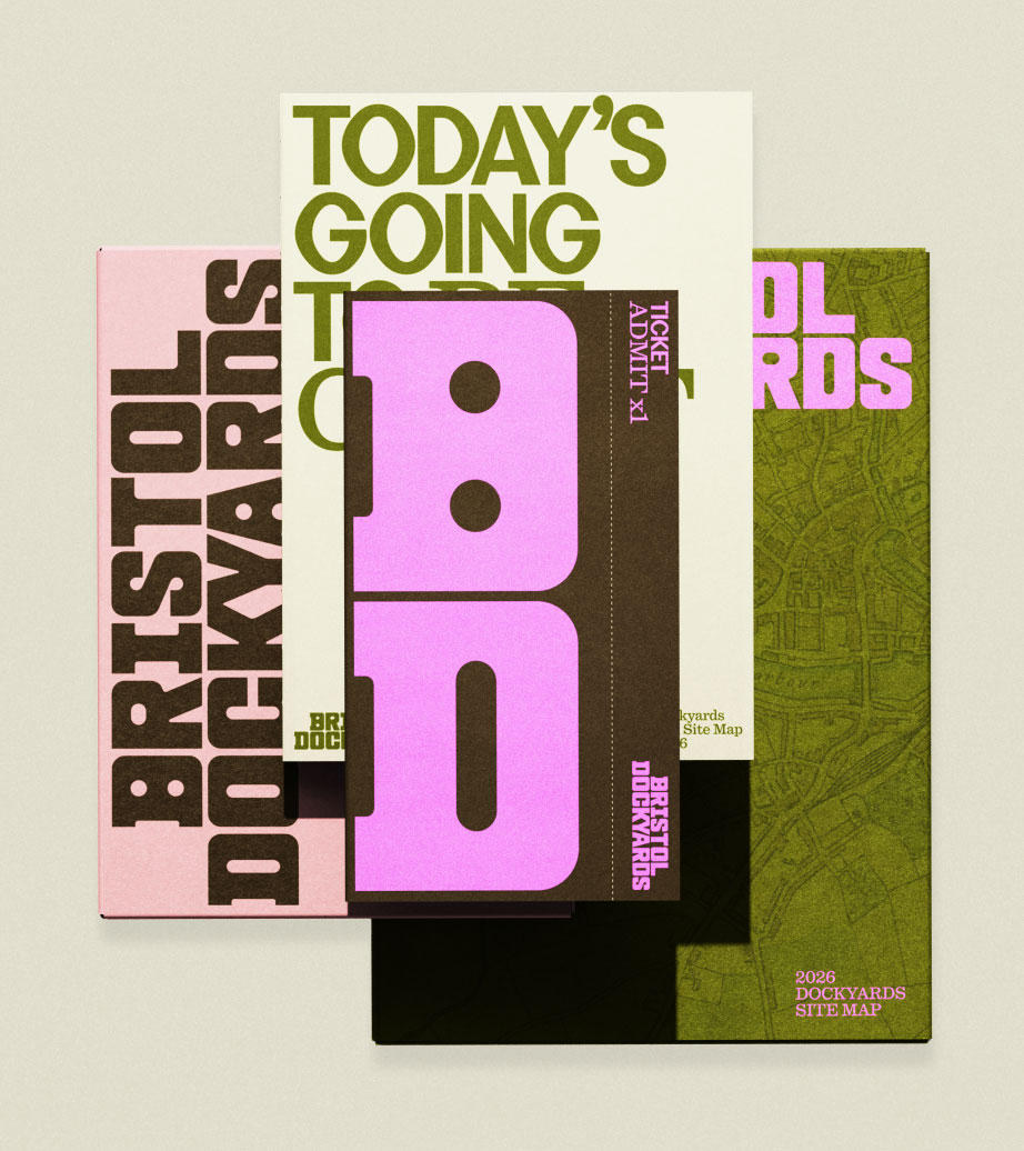 How&How’s colourful and collaged Bristol Dockyards rebrand makes nautical cliches walk the plank