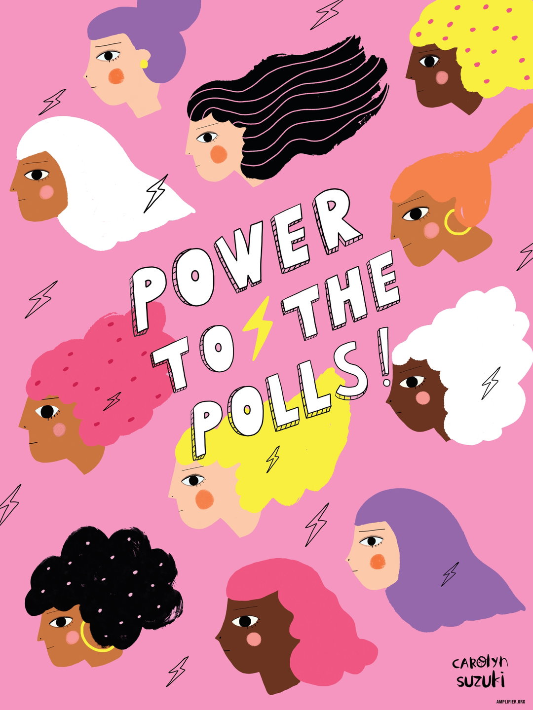 Carolyn Suzuki_Power to the Polls (1)_vote your future times square arts amplifier illustration itsnicethat.jpg