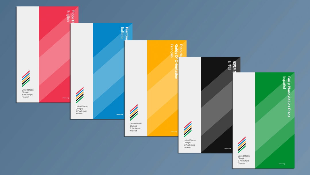 Chermayeff Geismar Haviv US Olympic and Paralympic Museum logo graphic design itsnicethat_brochures.jpeg