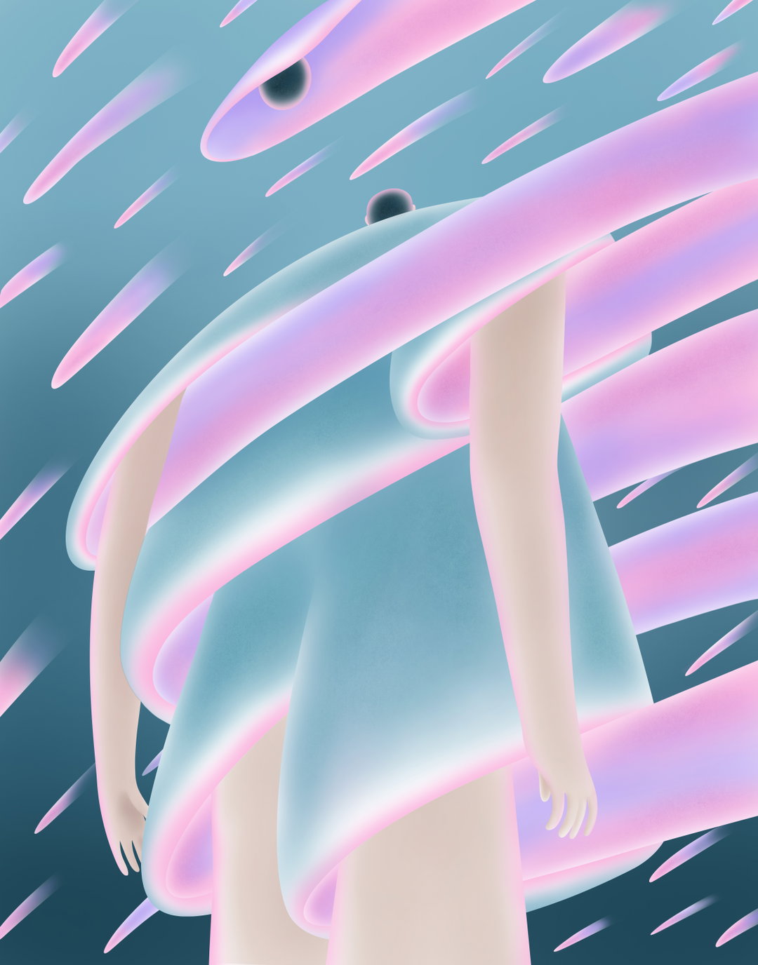 Hoi Chan’s glowing editorial commissions conjure the colour and weightlessness of sea creatures