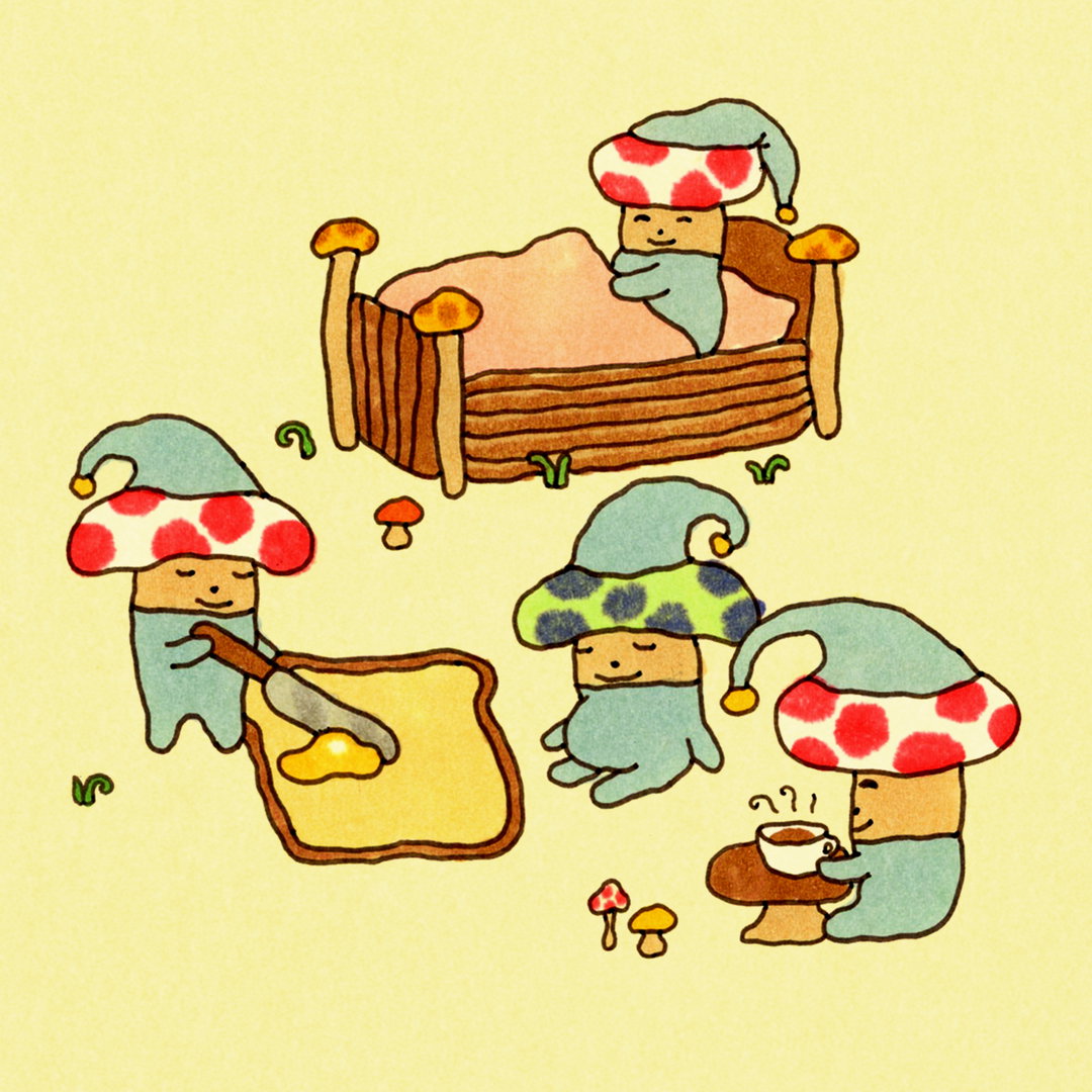 Tom Bingham’s fantastical illustrations are a welcome reminder to slow down and stay cosy