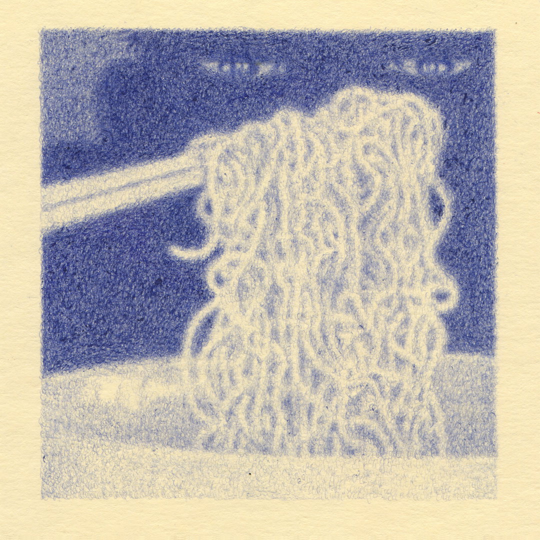 With only a blue ballpoint pen Dadu Shin creates illustrations dripping in eeriness