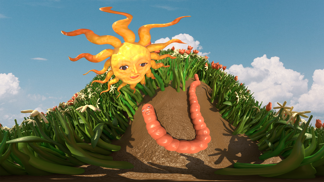 Damo_worm with sun_itsnicethat.png
